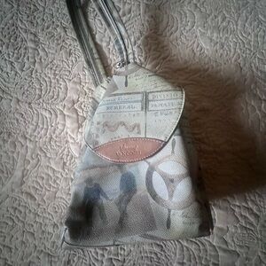 Vincent Van Goch Cream, Nude, Brown and Gray Women's Bag